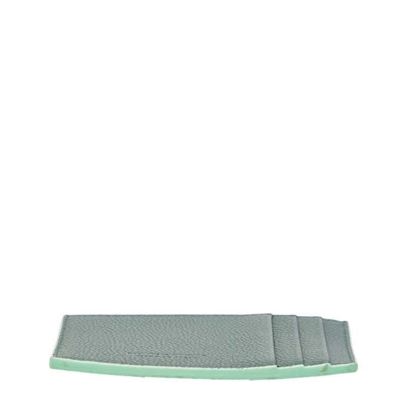 Bottega Veneta Maxi Intrench Card Case Light Green Leather — view 3