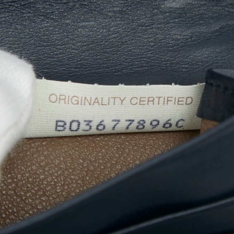 Bottega Veneta Intrecciato Navy Leather — view 9