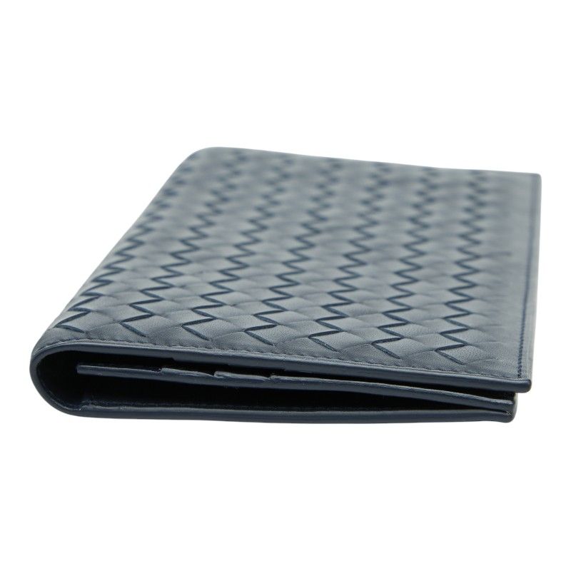 Bottega Veneta Intrecciato Navy Leather — view 5