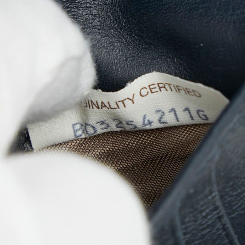 Bottega Veneta Intrecciato Navy Leather — view 8
