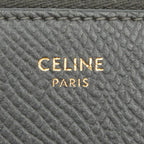 Celine Zip Around Wallet Gray Leather — view 8