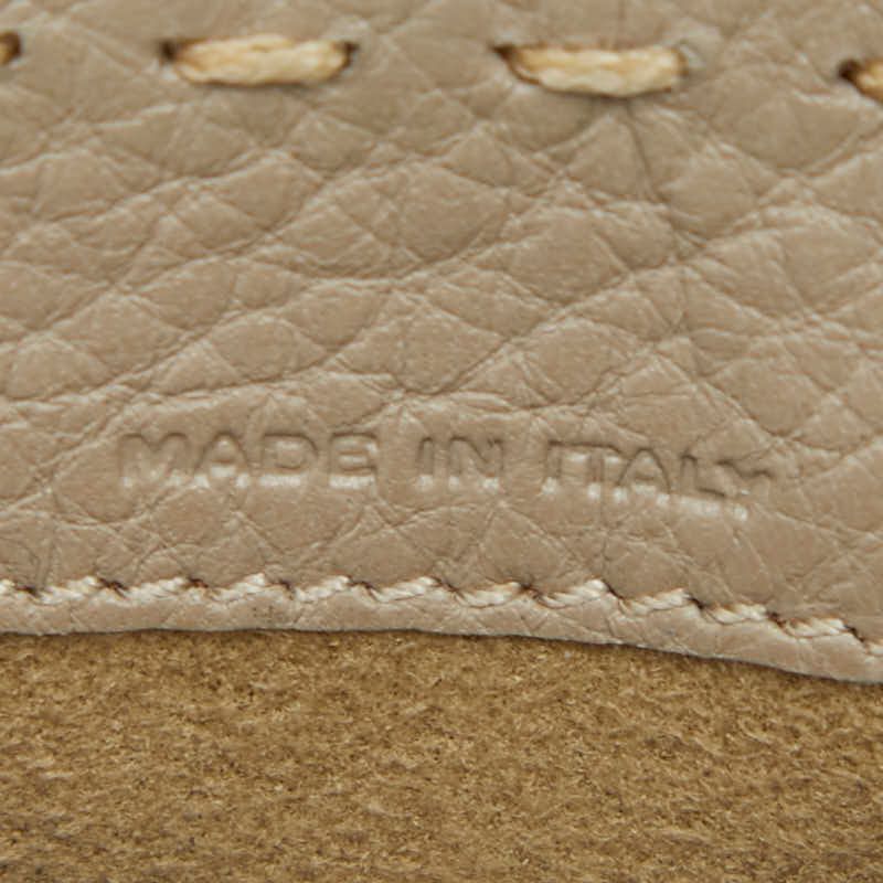 Fendi Selleria Coin Purse Gray Leather — view 9