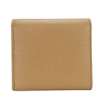 Gucci Trifold Wallet Interlocking W Hook Leather Beige — view 2