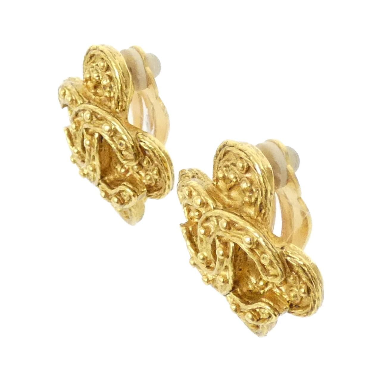 Chanel Vintage Earrings Gold — view 2