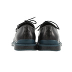 Bottega Veneta Loafers Lace Up Intrecciato Leather 38 Black Blue — view 3