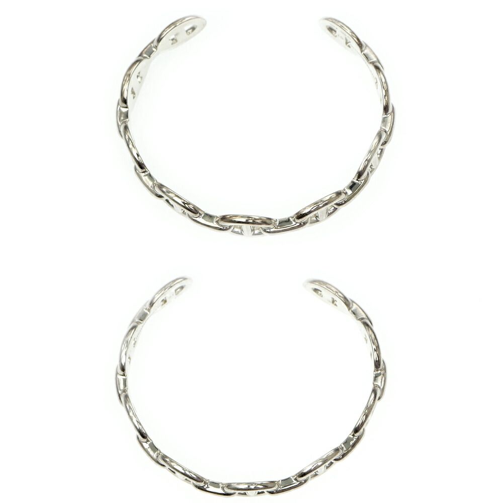 Hermes Chaine D'ancre Bangle Enchainee ST Silver — view 4