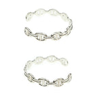 Hermes Chaine D'ancre Bangle Enchainee ST Silver — view 3