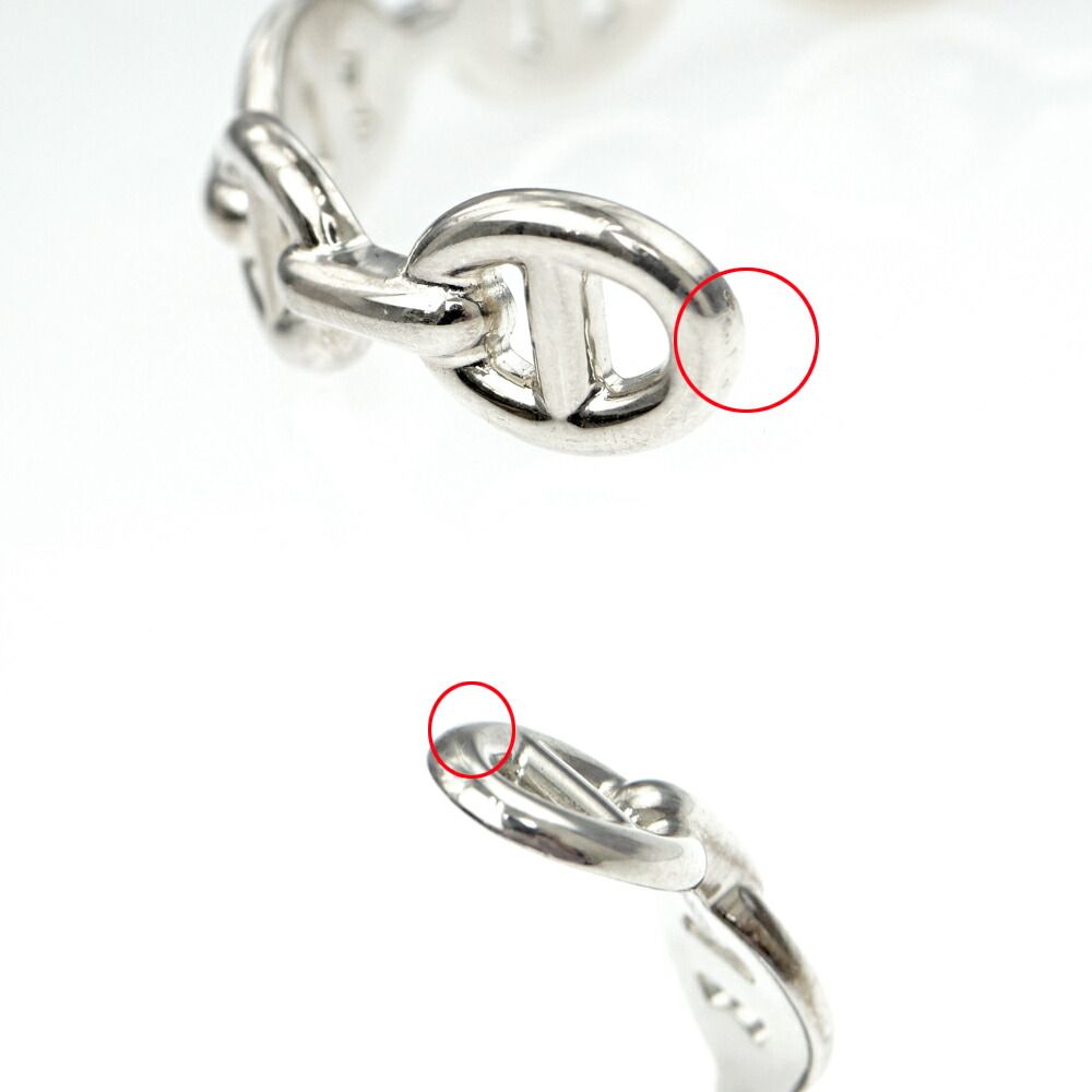 Hermes Chaine D'ancre Bangle Enchainee ST Silver — view 8
