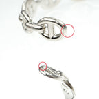 Hermes Chaine D'ancre Bangle Enchainee ST Silver — view 8