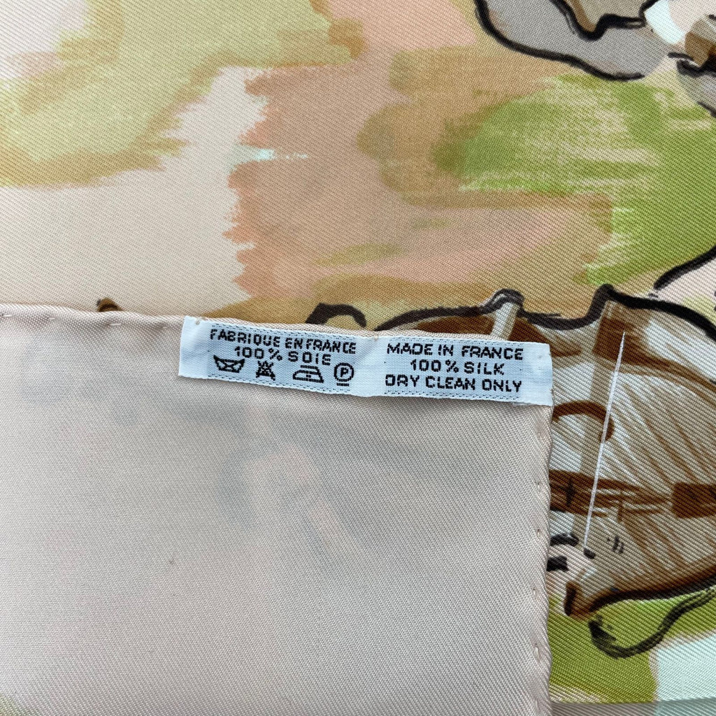 Hermes Scarf Carre 90 100% Silk Concerto Pink — view 9