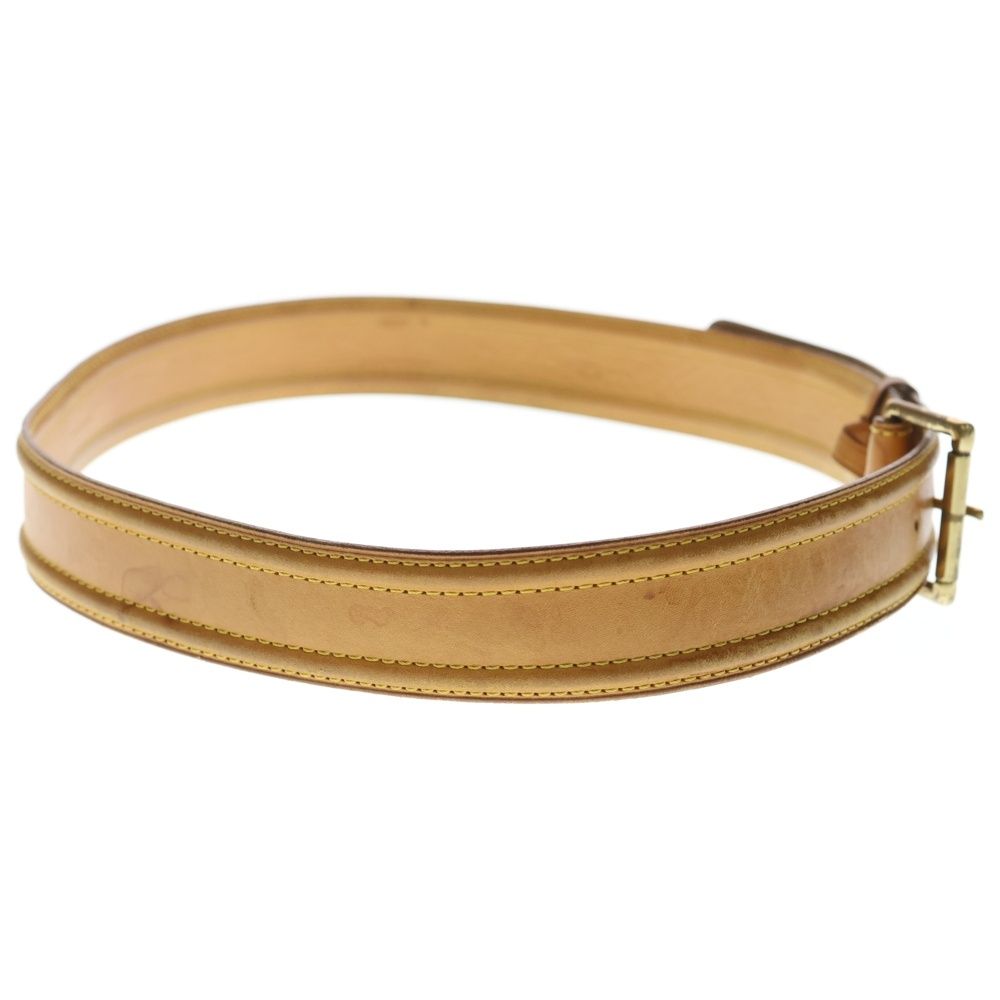 Louis Vuitton Picule Serie Leather Belt Gold Brown — view 3