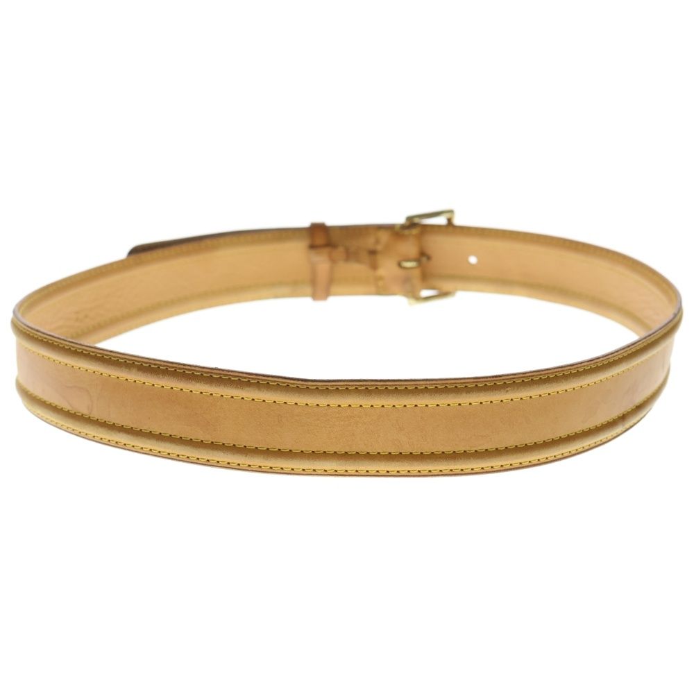 Louis Vuitton Picule Serie Leather Belt Gold Brown — view 2