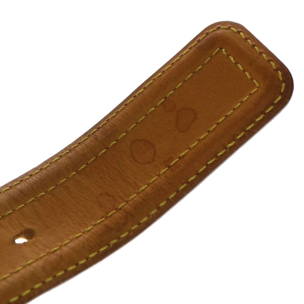 Louis Vuitton Picule Serie Leather Belt Gold Brown — view 6