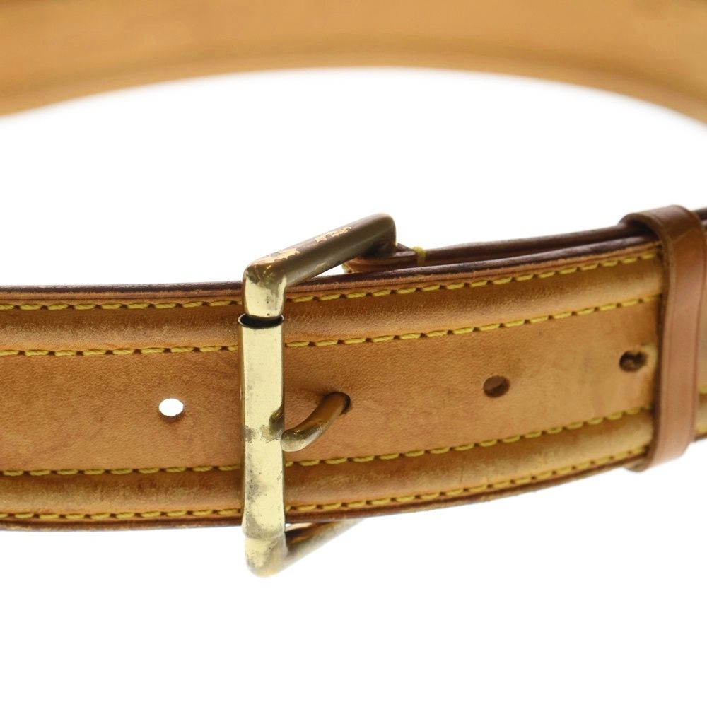 Louis Vuitton Picule Serie Leather Belt Gold Brown — view 4