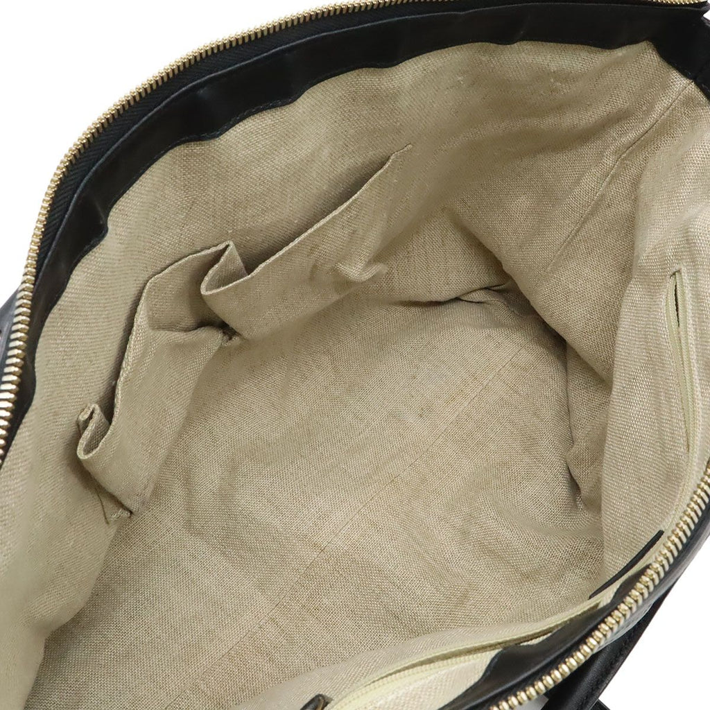 Gucci Micro Guccissima Tote 2-Way Shoulder Bag Crossbody Leather Black Gold — view 6