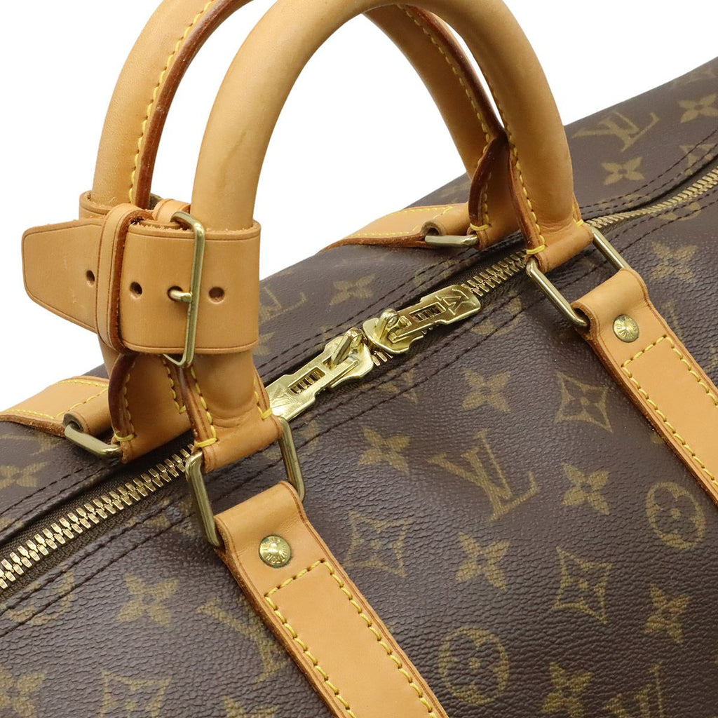 Louis Vuitton Monogram Keepall 55 Boston Bag Travel Purse — view 5