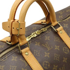 Louis Vuitton Monogram Keepall 55 Boston Bag Travel Purse — view 5