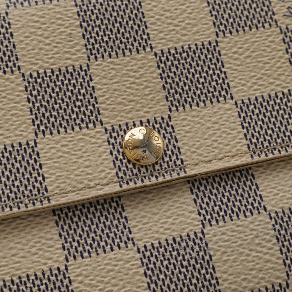 Louis Vuitton Damier Azur Portefeuille Sarah Bifold Long Wallet — view 4
