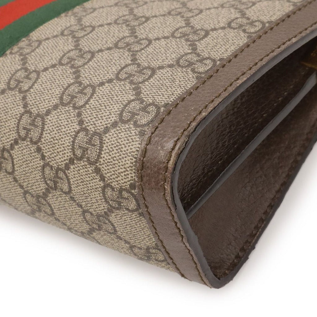 Gucci Ophidia GG Supreme Sherry Line Small Chain Shoulder Bag Leather Beige — view 3