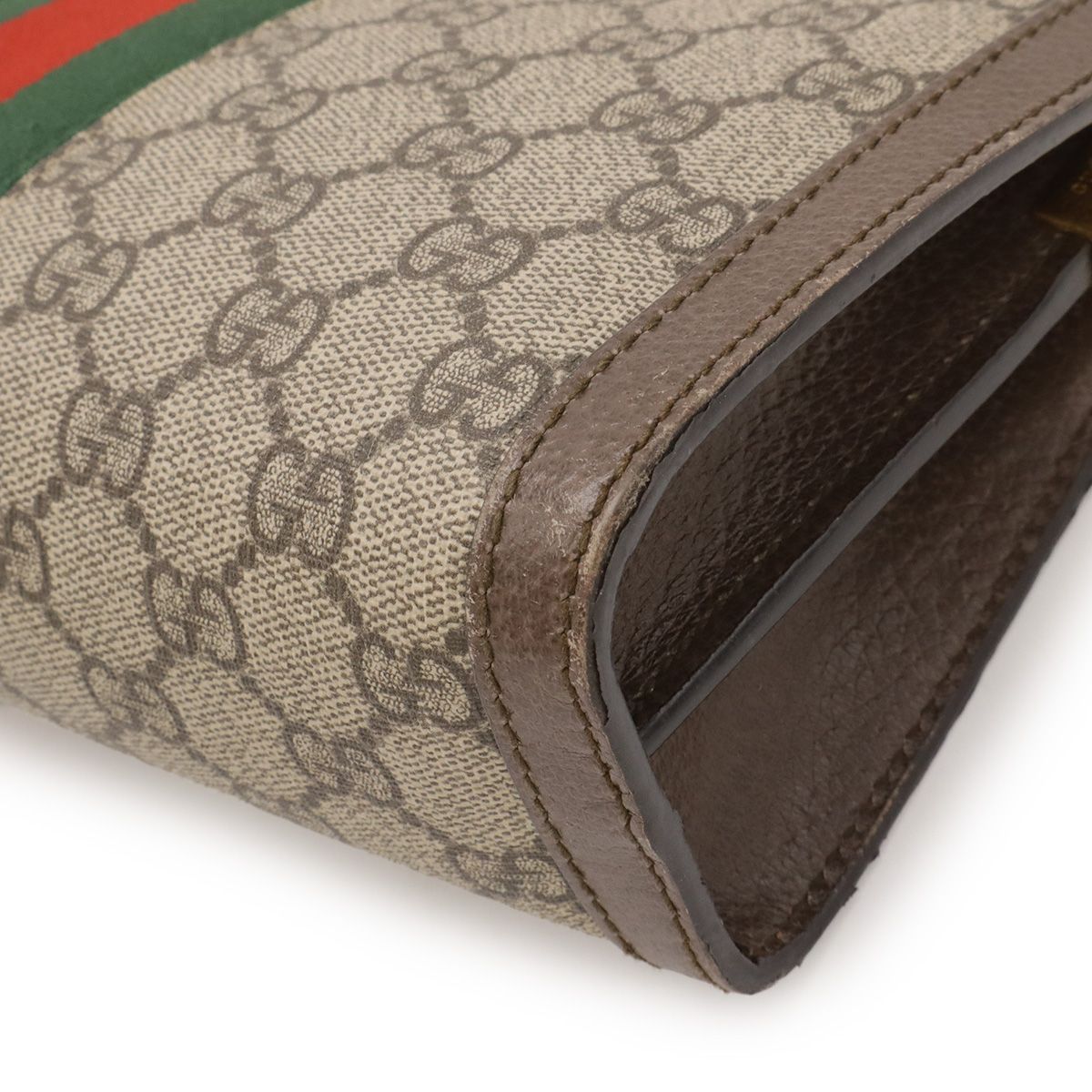 Gucci Ophidia GG Supreme Sherry Line Small Chain Shoulder Bag Leather Beige — view 3