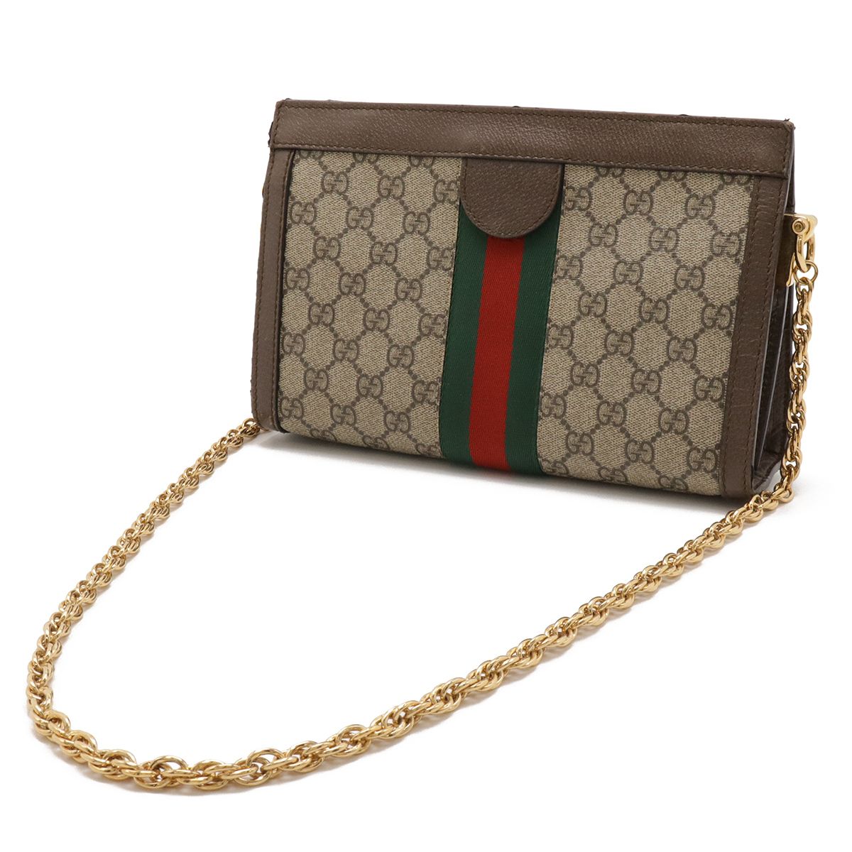 Gucci Ophidia GG Supreme Sherry Line Small Chain Shoulder Bag Leather Beige — view 2