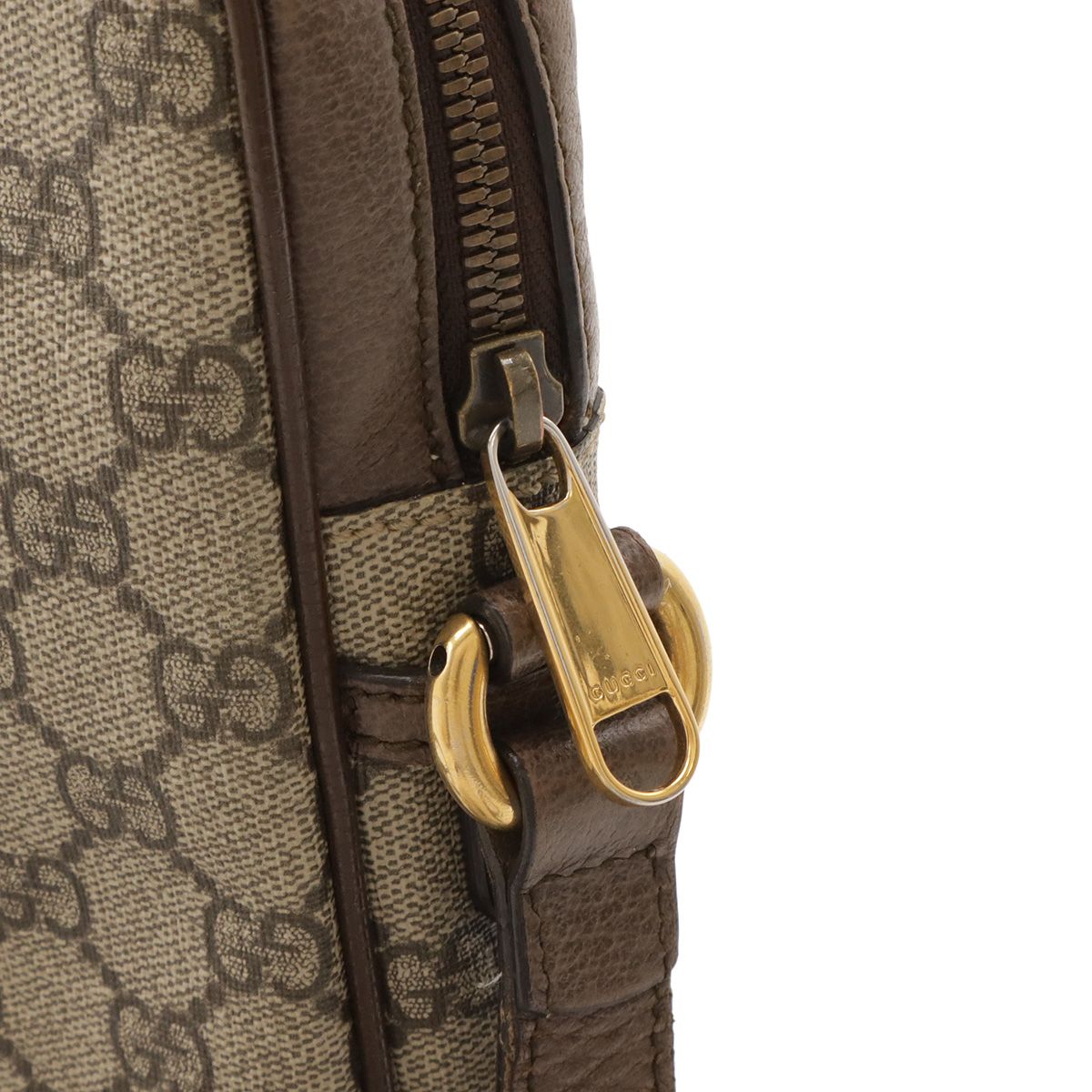 Gucci Ophidia Small Messenger Bag GG Supreme Sherry Line Leather Beige — view 4