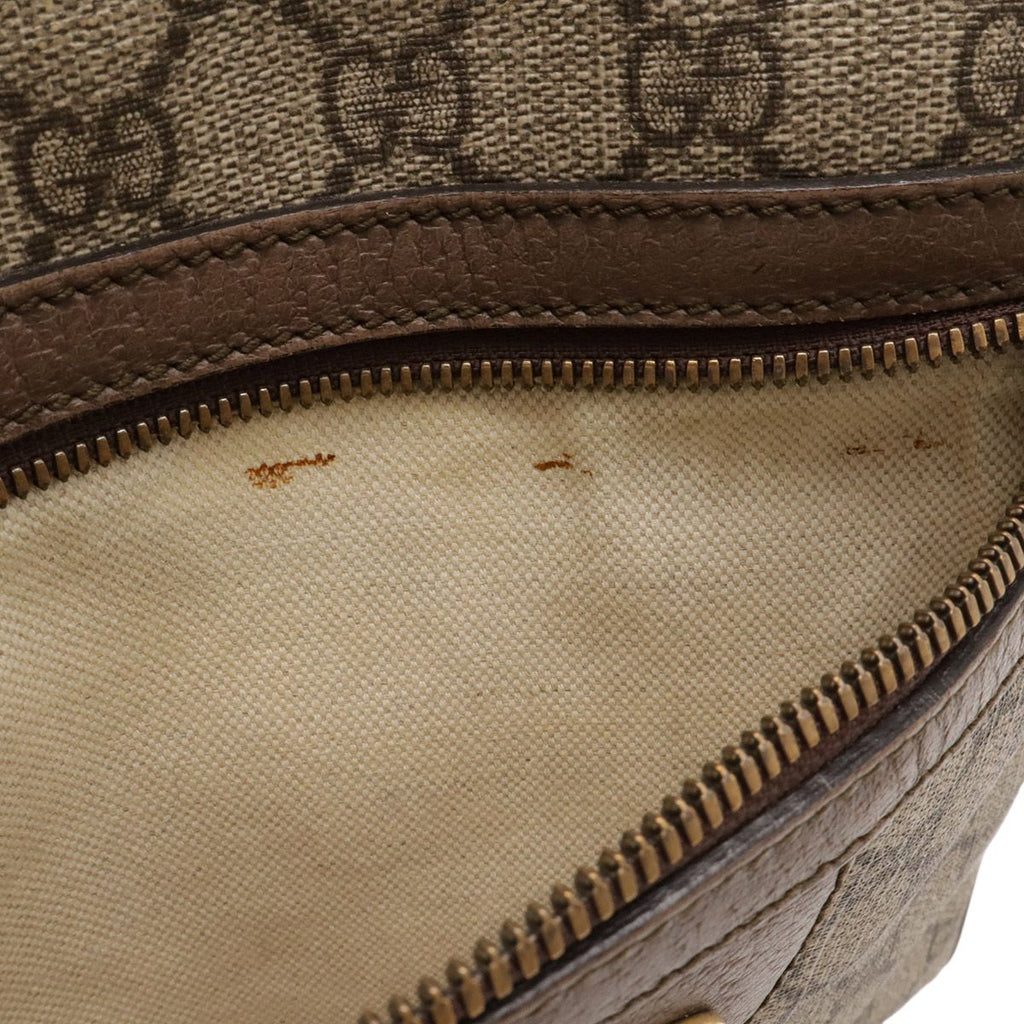 Gucci Ophidia Small Messenger Bag GG Supreme Sherry Line Leather Beige — view 9
