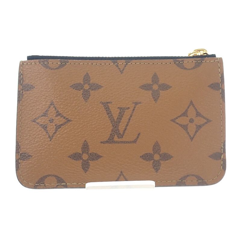 Louis Vuitton Card Holder Case Monogram Reverse Beige Brown — view 2