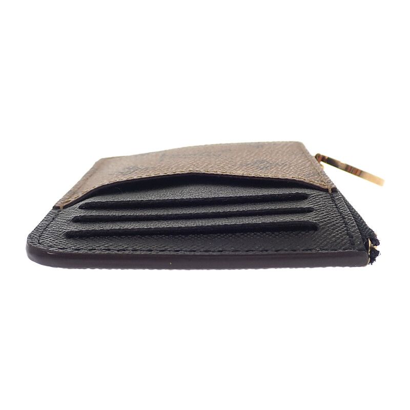 Louis Vuitton Card Holder Case Monogram Reverse Beige Brown — view 4