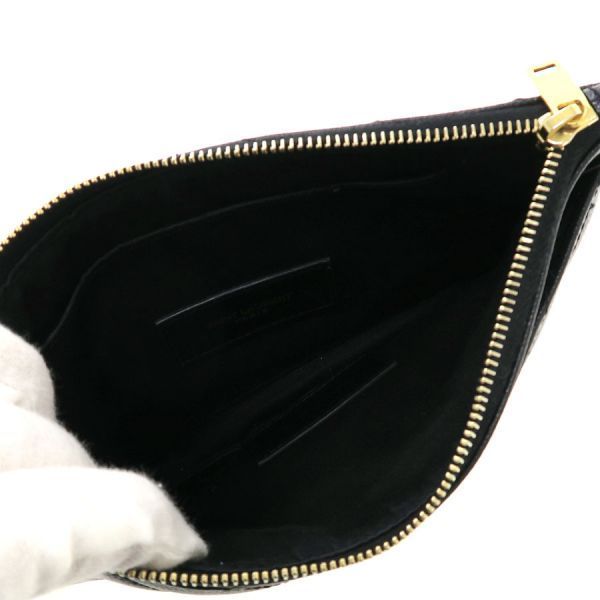 Saint Laurent Paris Leather Pouch — view 2