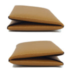 Hermes Calvi Duo Coin Case Manufactured in Leather Beige — view 3