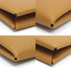 Hermes Calvi Duo Coin Case Manufactured in Leather Beige — view 6