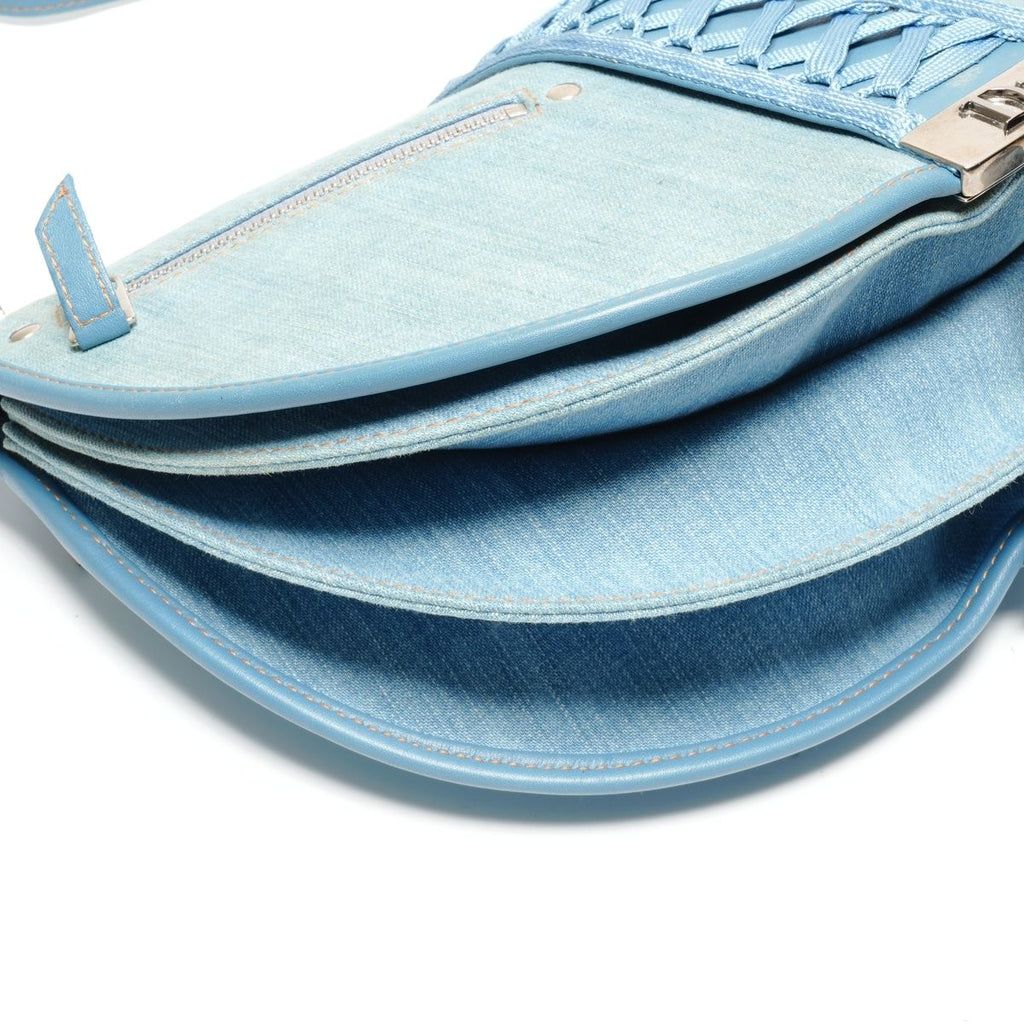 Dior Shoulder Bag Denim a Dos Mid It Corset — view 6