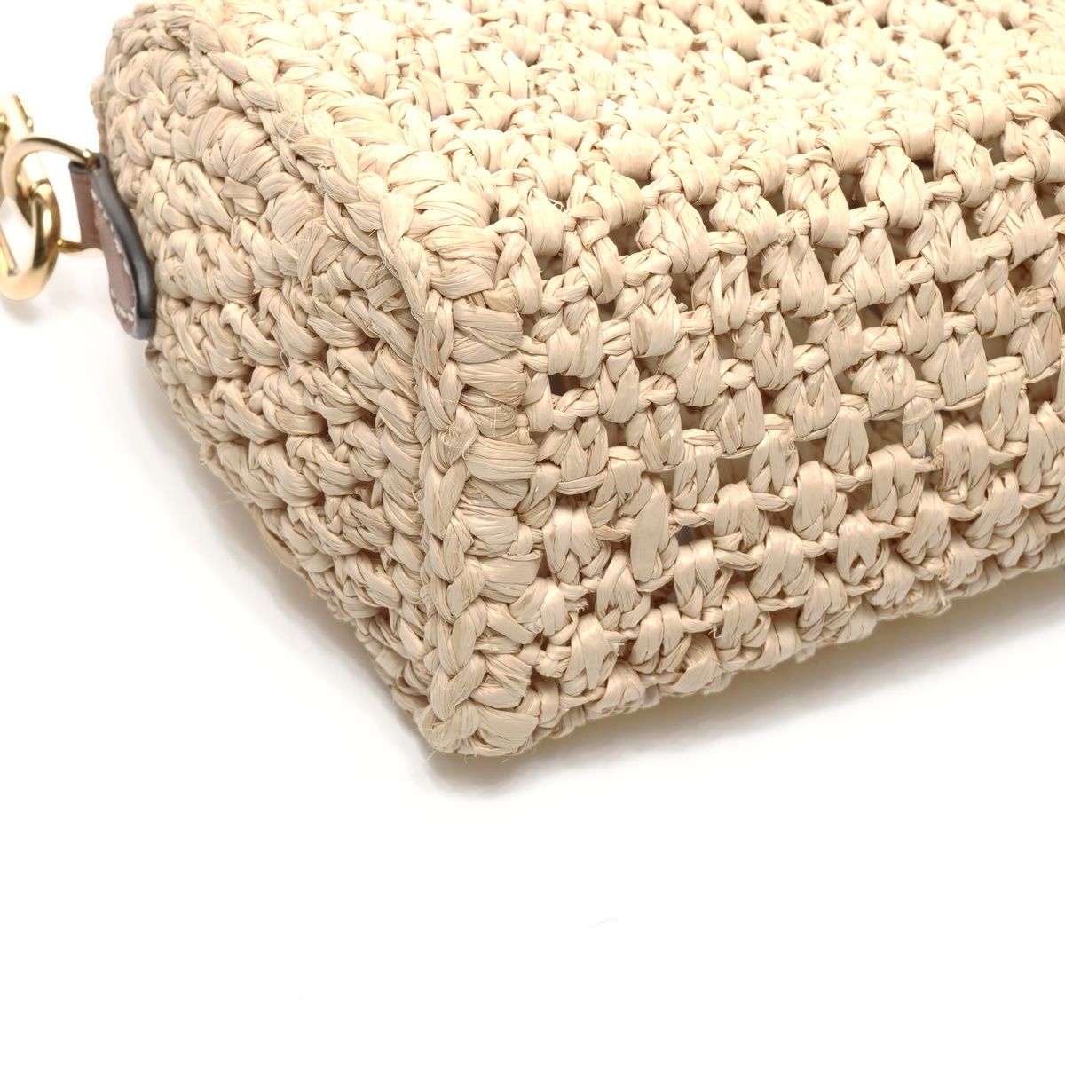 Louis Vuitton Shoulder Bag Nano Speedy Natural Tan Raffia — view 5