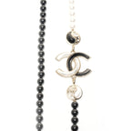 Chanel Necklace CC Logo Pearl — view 3