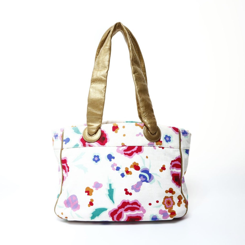 Chanel Tote Canvas Floral Pattern — view 3