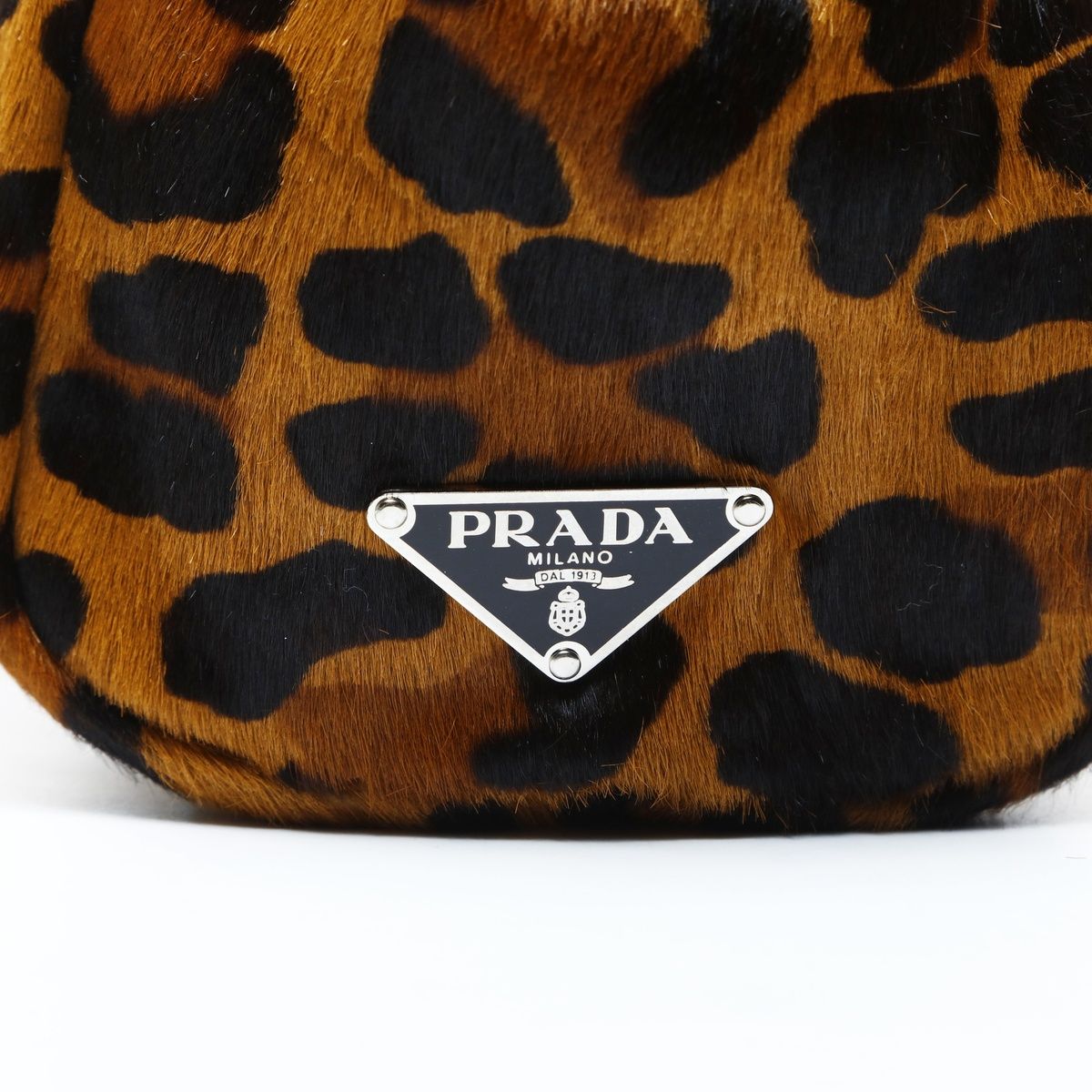 Prada Handbag Calf Hair Leopard — view 8