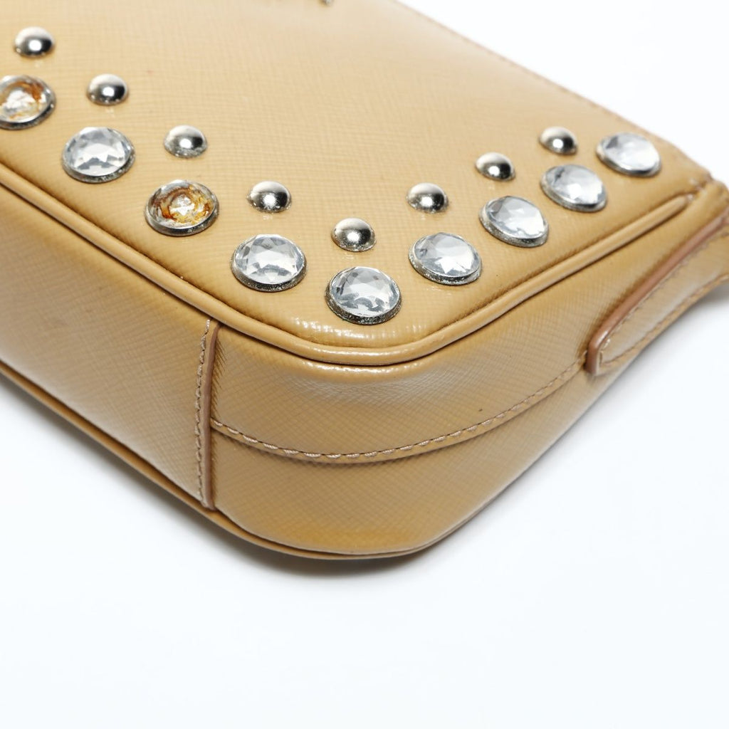Prada Shoulder Bag Bijoux Patent Leather Pouch — view 6