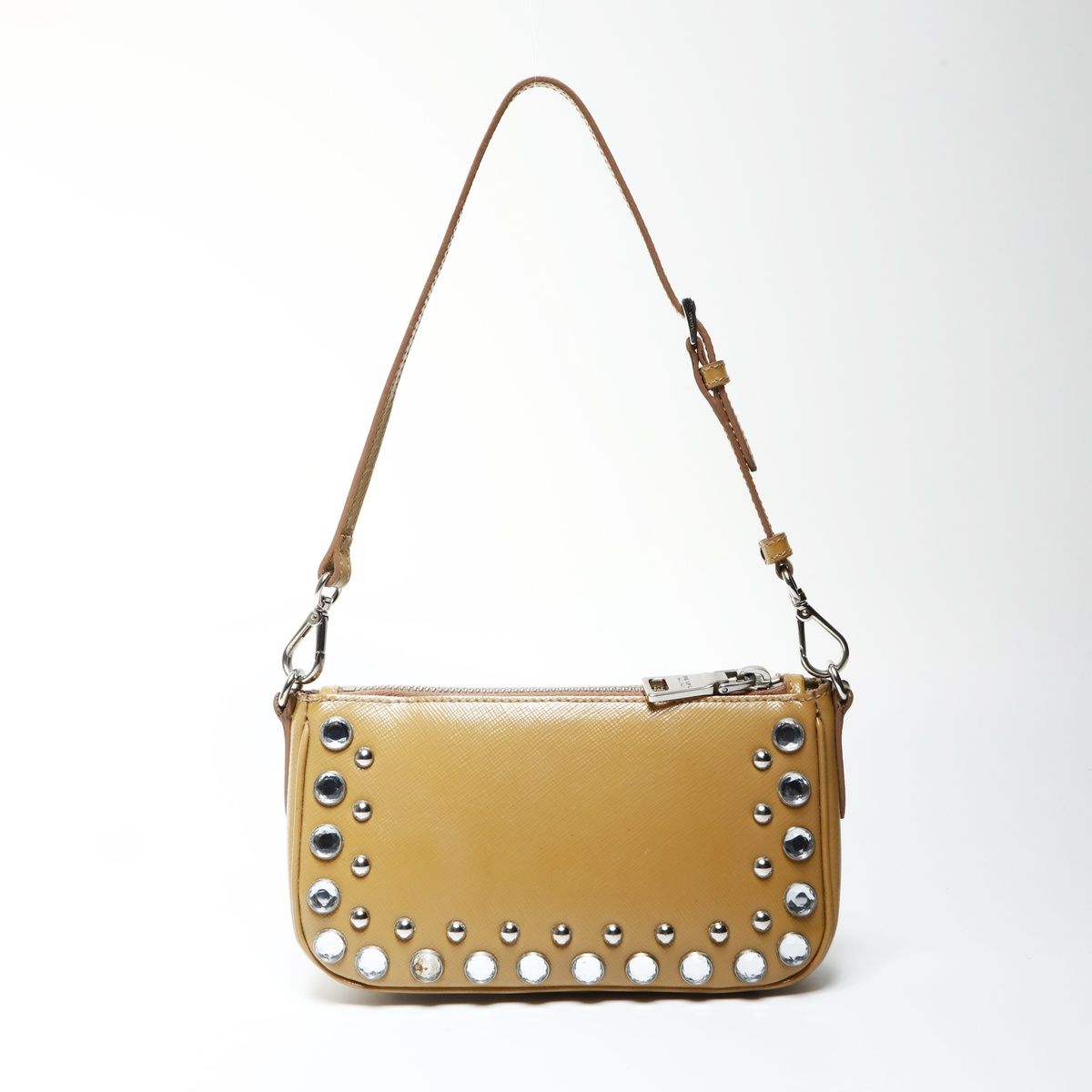 Prada Shoulder Bag Bijoux Patent Leather Pouch — view 2