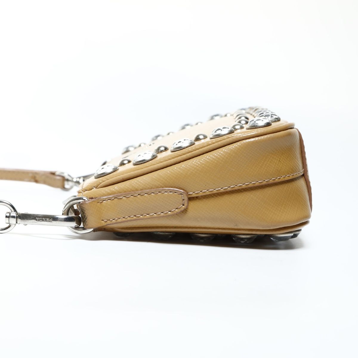 Prada Shoulder Bag Bijoux Patent Leather Pouch — view 3