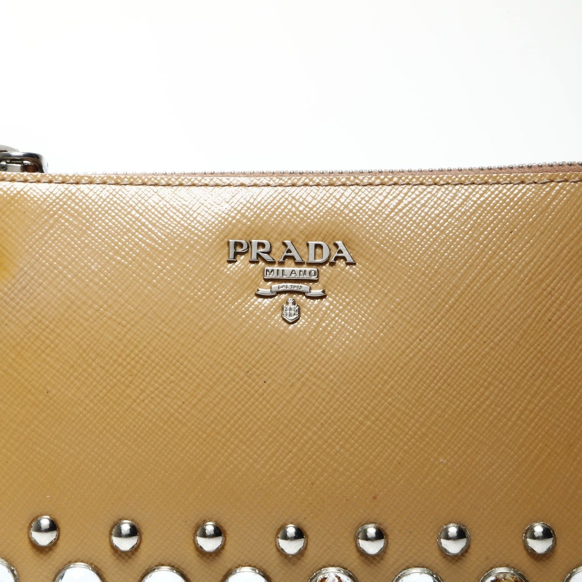 Prada Shoulder Bag Bijoux Patent Leather Pouch — view 8