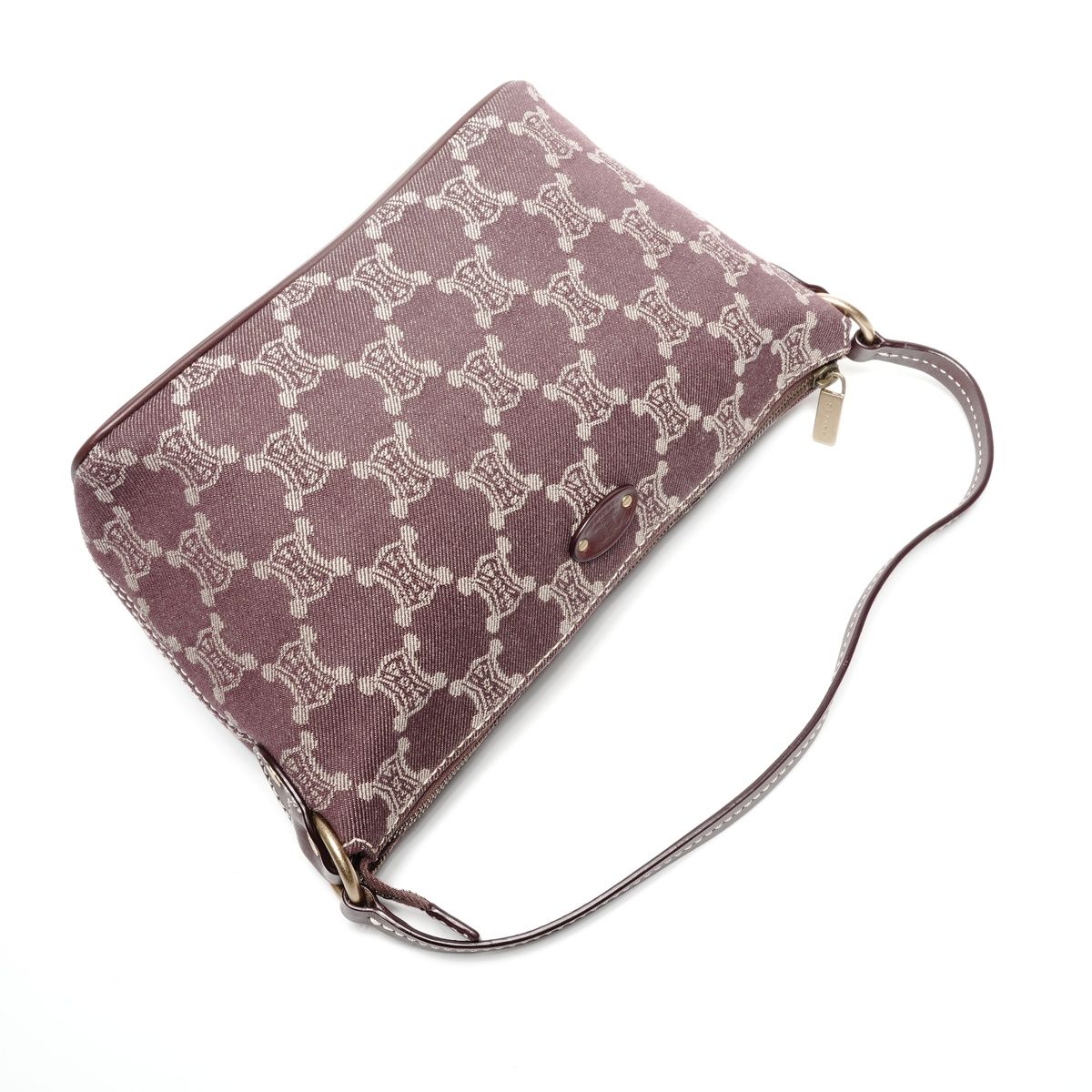 Celine Shoulder Bag Macadam Canvas Hobo — view 8