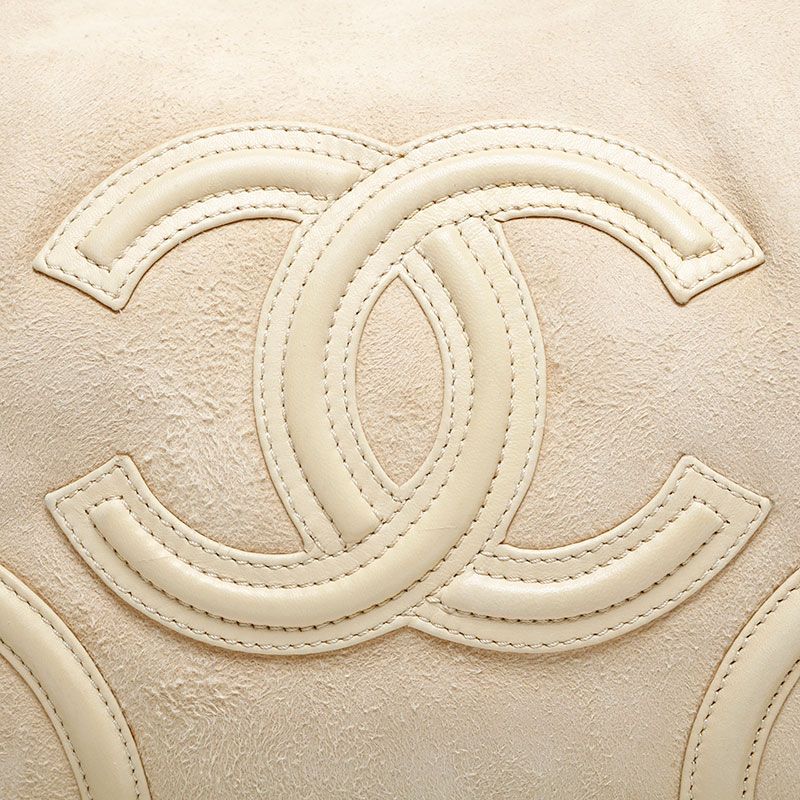 Chanel Shoulder Bag Suede CC Logo Flap Chain — view 8