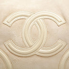 Chanel Shoulder Bag Suede CC Logo Flap Chain — view 8