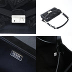 Prada Shoulder Bag Satin Bead Embroidery Sound Braid — view 9