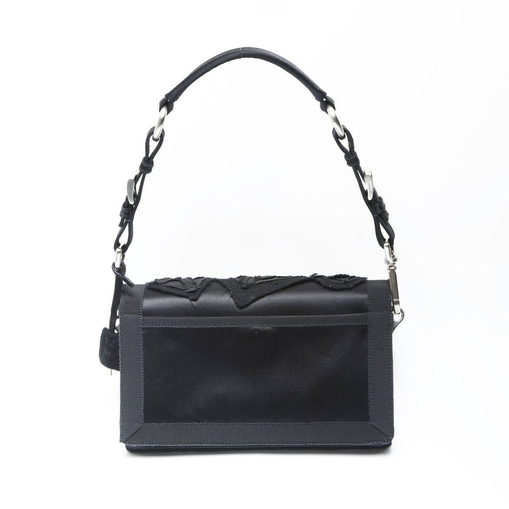 Prada Shoulder Bag Satin Bead Embroidery Sound Braid — view 3