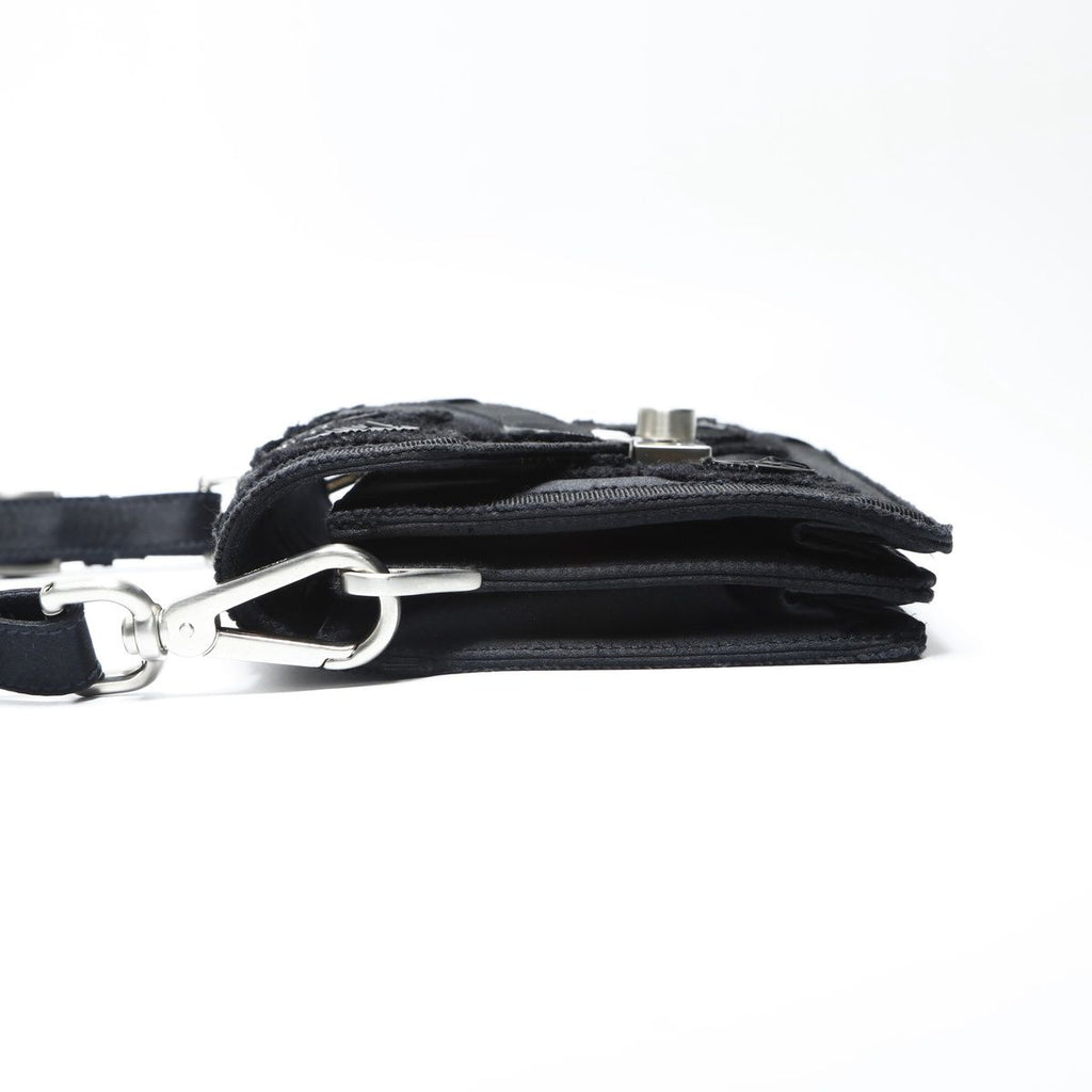 Prada Shoulder Bag Satin Bead Embroidery Sound Braid — view 4