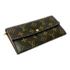 Louis Vuitton Monogram Portefeuille Sarah Brown Long Wallet — view 2