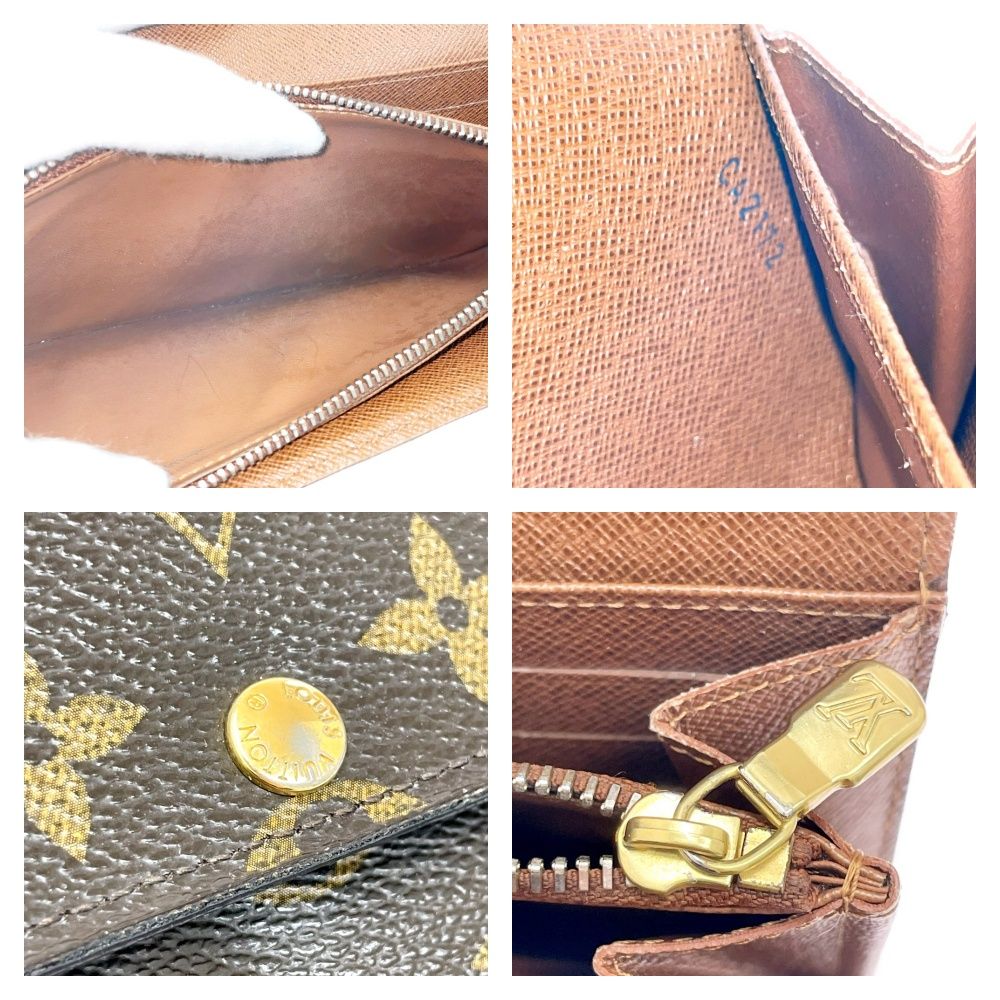 Louis Vuitton Monogram Portefeuille Sarah Brown Long Wallet — view 8