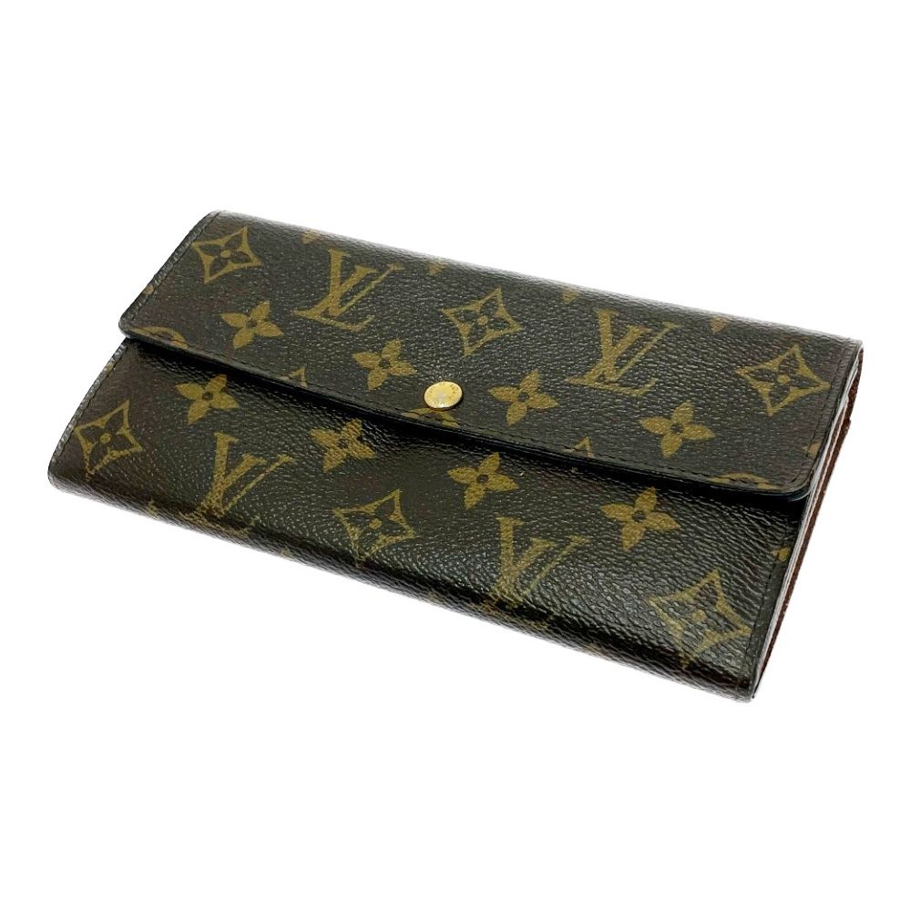 Louis Vuitton Monogram Portefeuille Sarah Brown Long Wallet — view 3